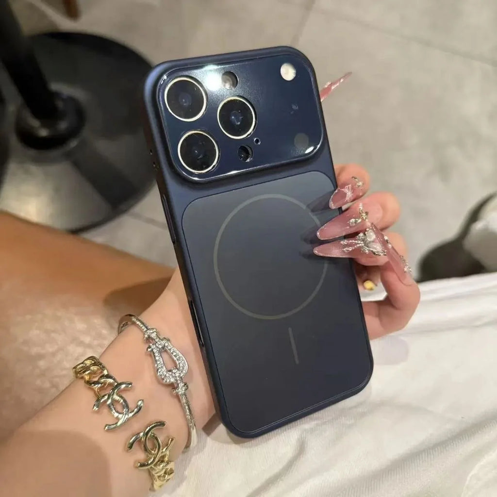 Original AG Frosted Glass For Magsafe Phone Case For iPhone 17 Air 16 15 14 Plus 13 Pro Max Magnetic Wireless Charge Armor Cover
