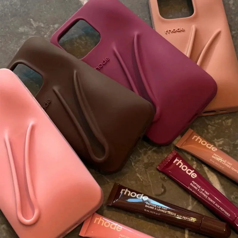 Lip Gloss iPhone Case with Holder – Stylish & Protective