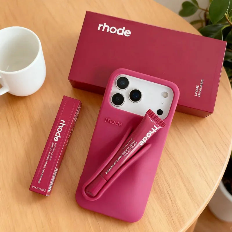 Lip Gloss iPhone Case with Holder – Stylish & Protective