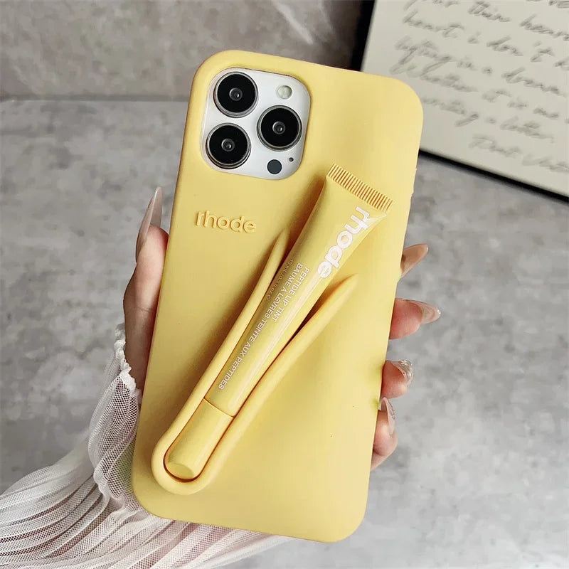 Lip Gloss iPhone Case with Holder – Stylish & Protective