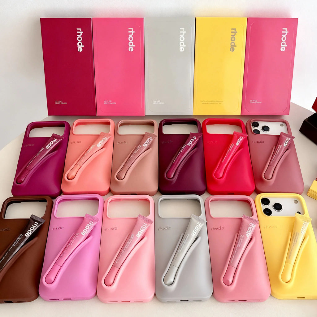 Lip Gloss iPhone Case with Holder – Stylish & Protective
