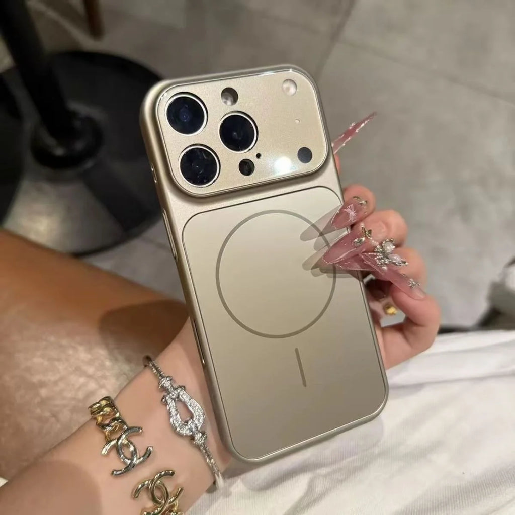 Original AG Frosted Glass For Magsafe Phone Case For iPhone 17 Air 16 15 14 Plus 13 Pro Max Magnetic Wireless Charge Armor Cover